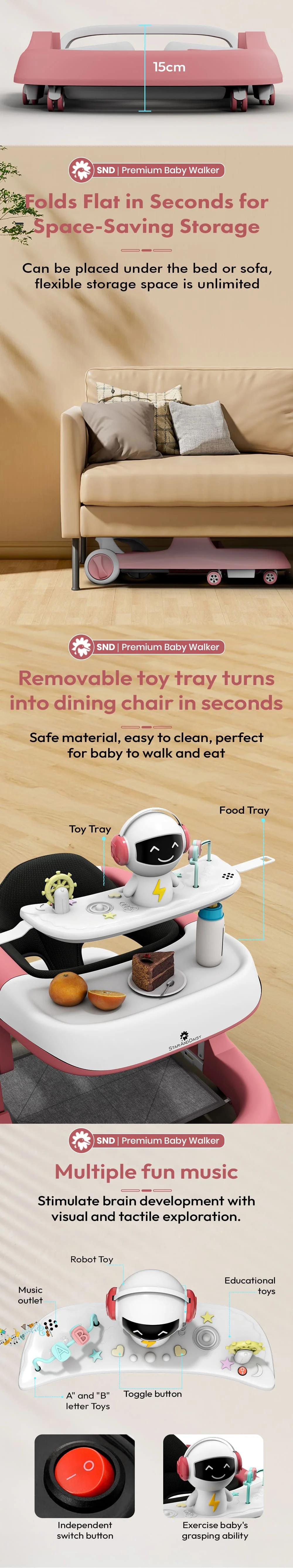 Premium baby walker