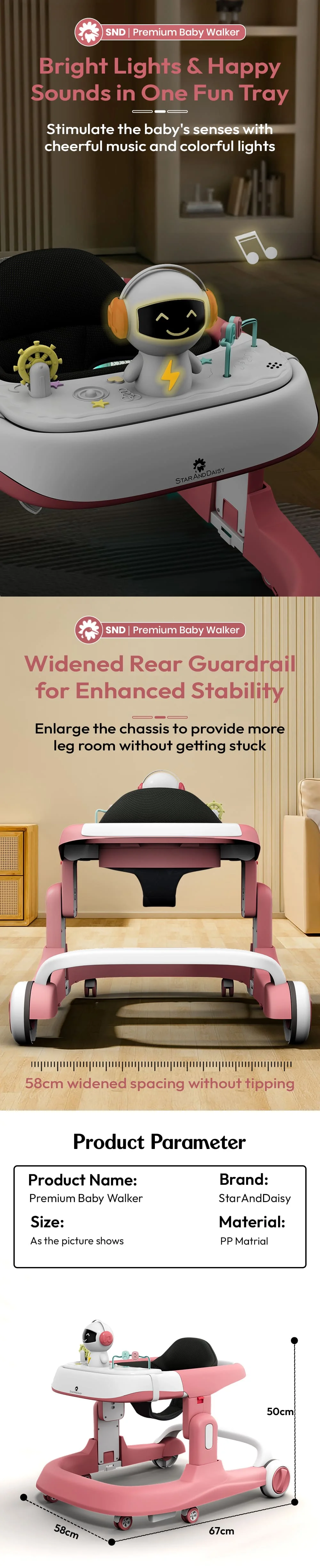 Premium baby walker