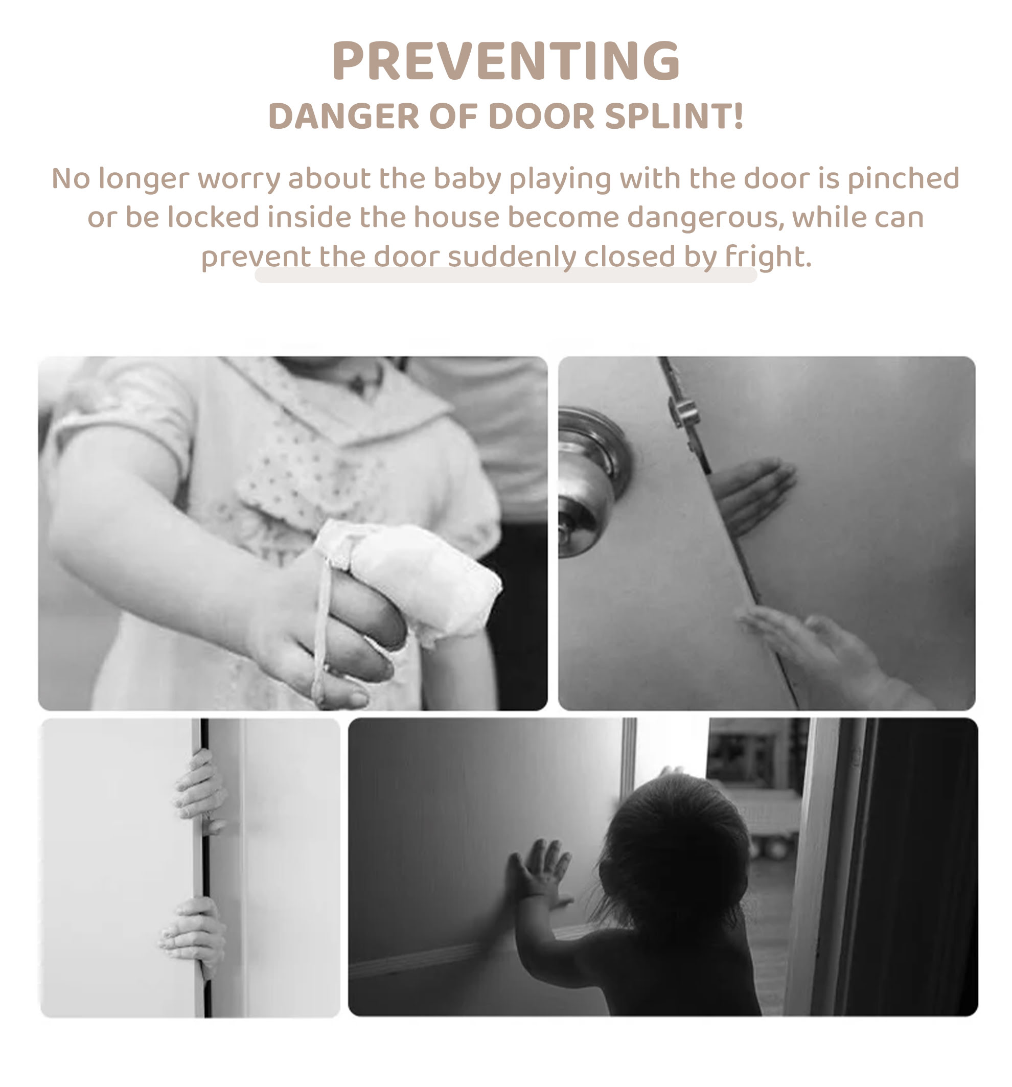 baby safety cat paw door stopper