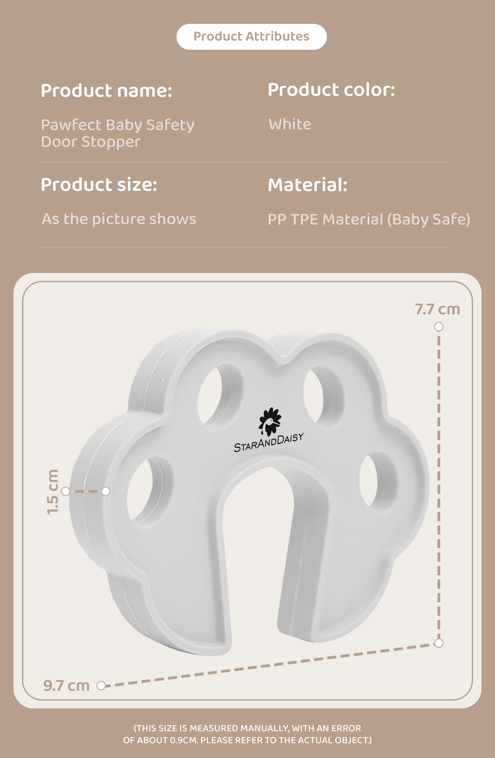 baby safety cat paw door stopper