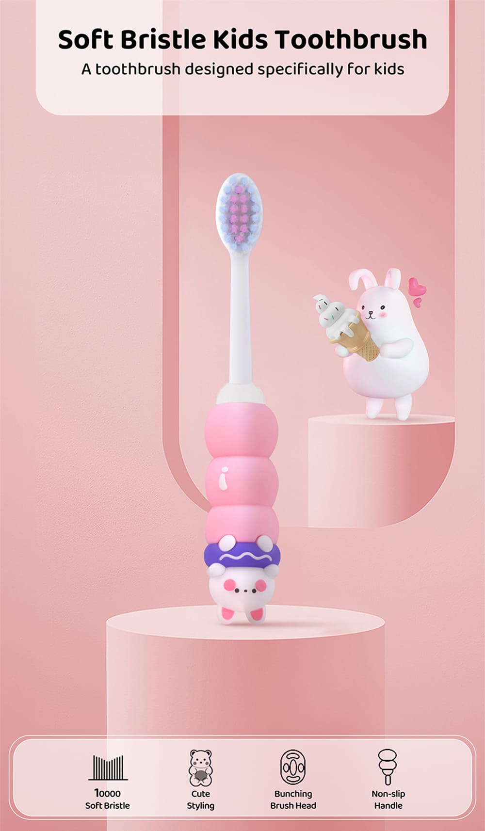 Soft Bristle Toothbrush for Kids