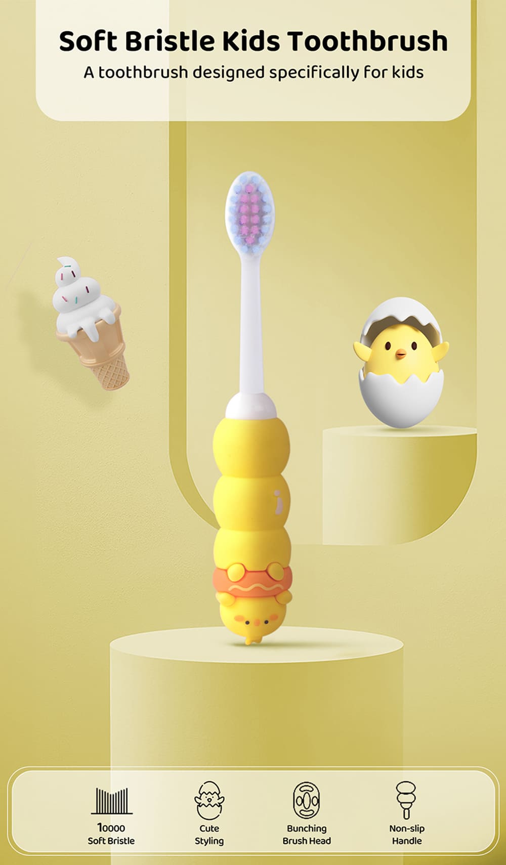 Soft Bristle Toothbrush for Kids