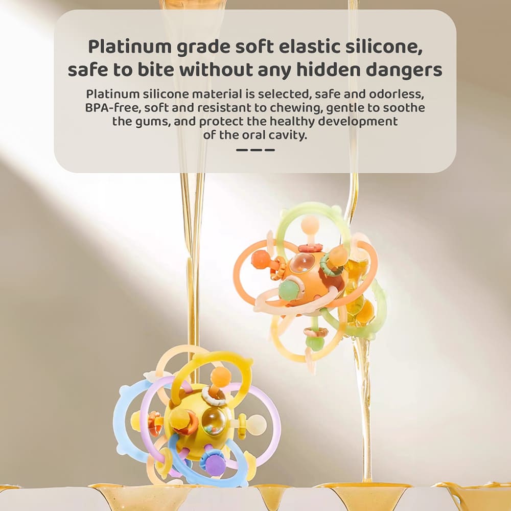 Soft Elastic Silicone Baby Teether for Teething Relief