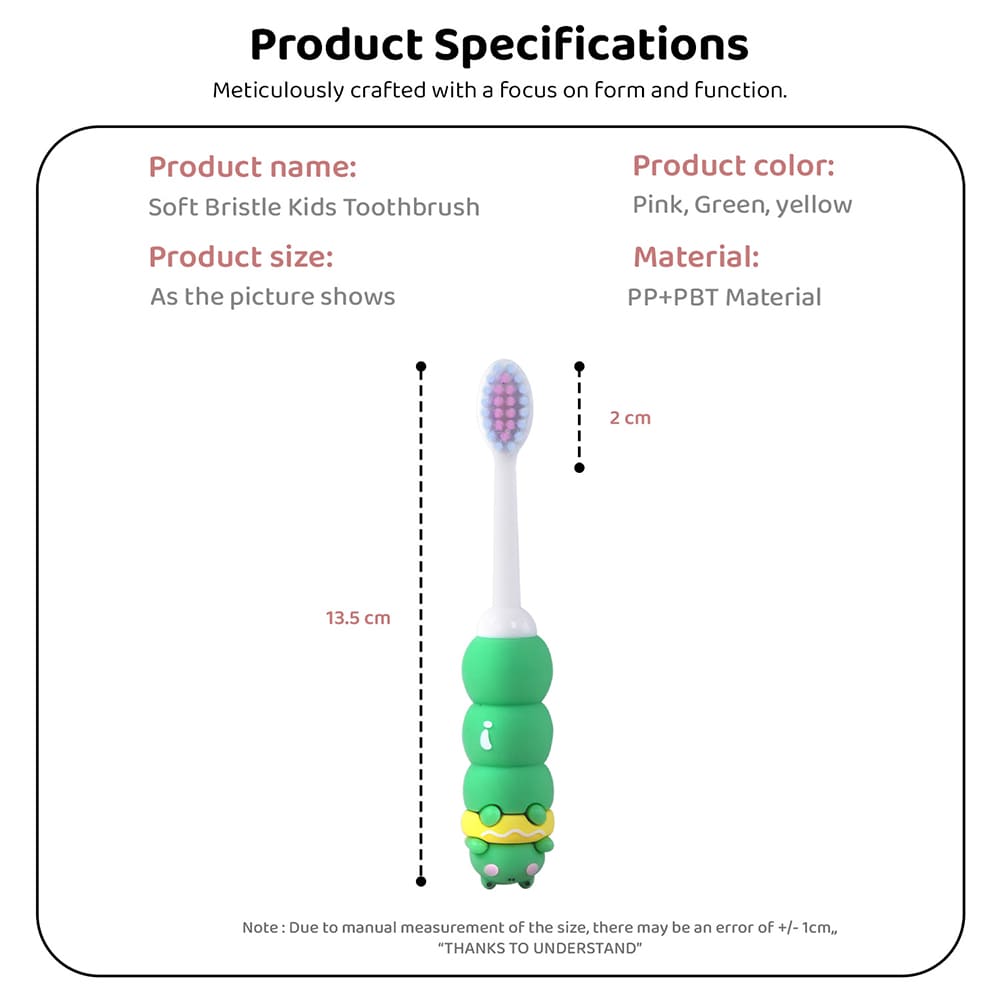 Specification of Soft Bristle Toothbrush for Children