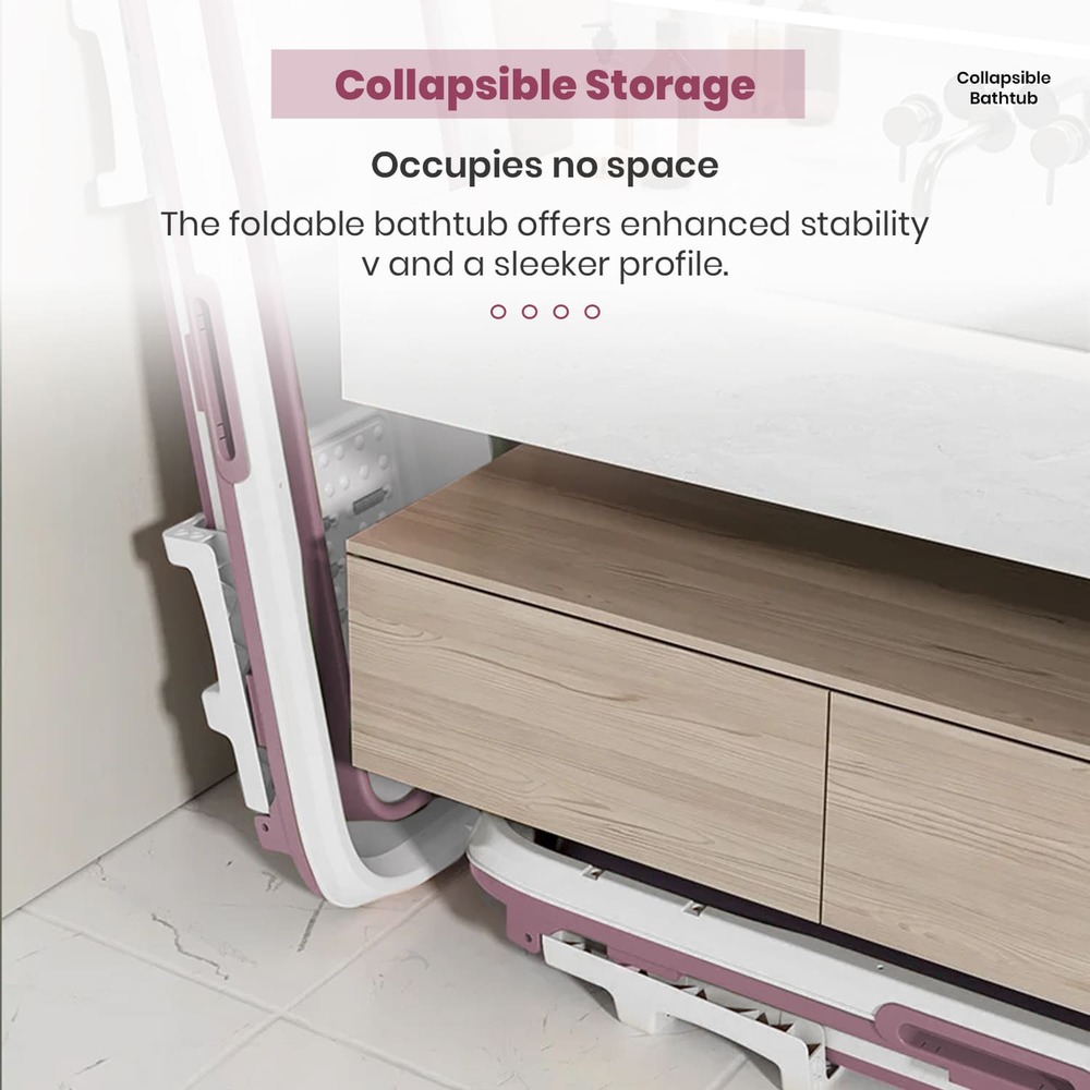 Collapsible Mega Bath Tub with Steamer