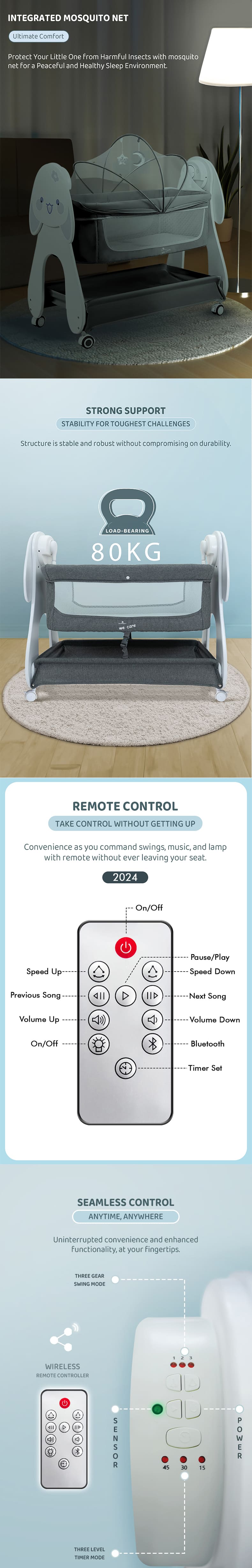 Electric Baby Nursery Crib