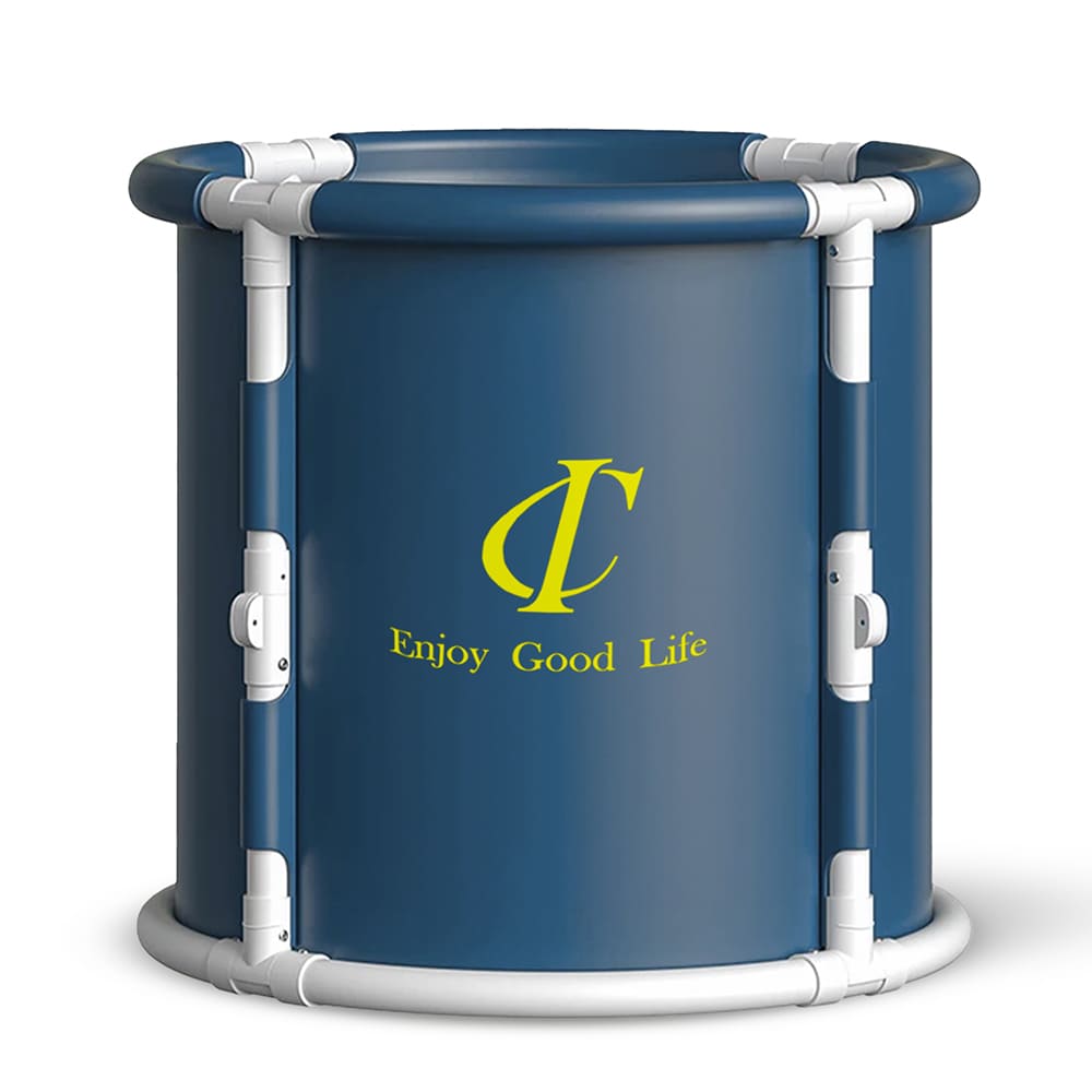 Portable Kids Ice Bath Bucket, Insulated Spa Buckets with Hot and Cold Foldable Bath Buckets with Temperature Resistance