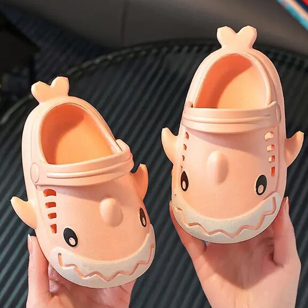 StarAndDaisy Kids Shark Clogs, Non-Slip & waterproof Slippers for Children 3-9 years old Boys Girls - JH-902-PINK