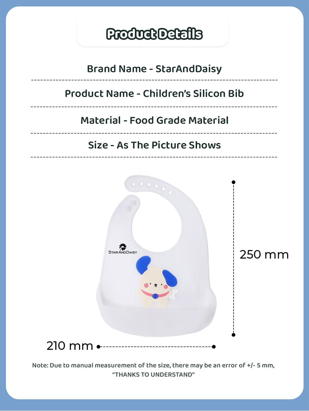 Waterproof Silicone Bib for Feeding