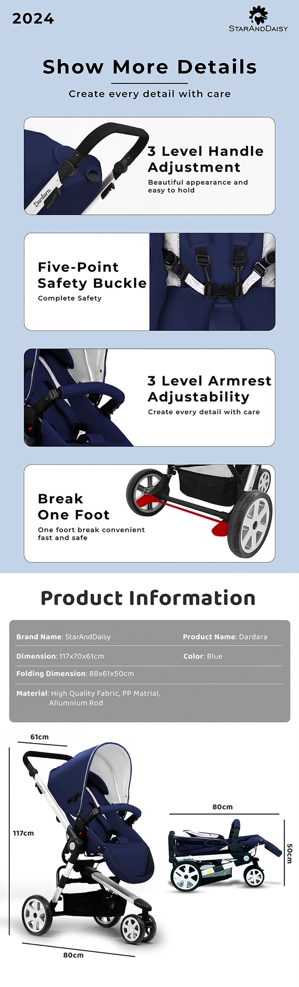 Specification Baby Stroller