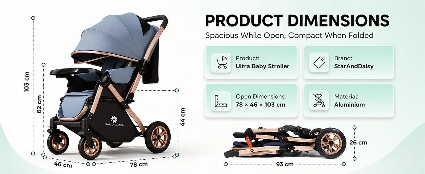 Ultra Baby Stroller Pram & Buggy