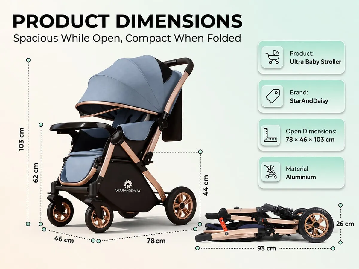 Ultra Baby Stroller Pram & Buggy