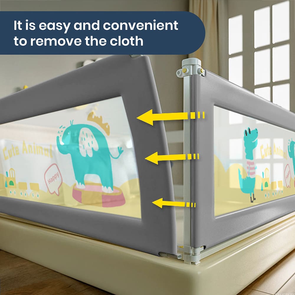 Bed Guardrail with Easy Detachable