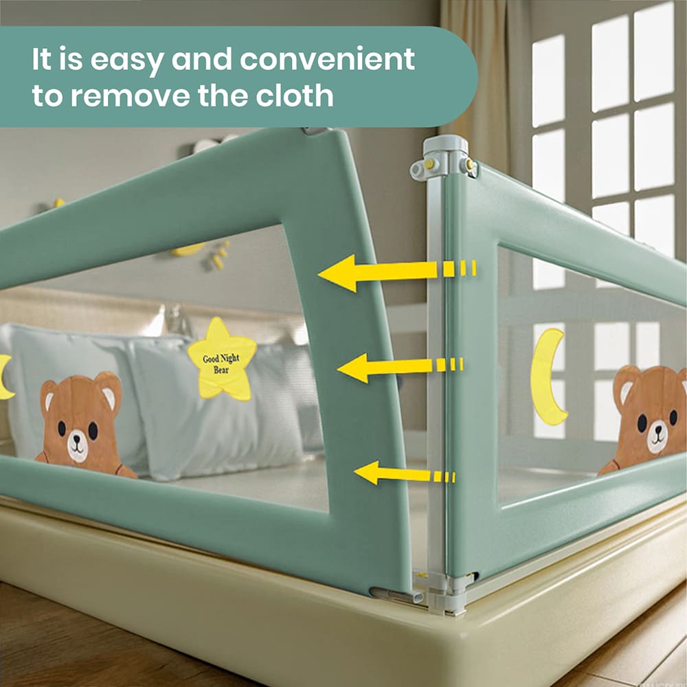 Bed Guardrail with Easy Detachable
