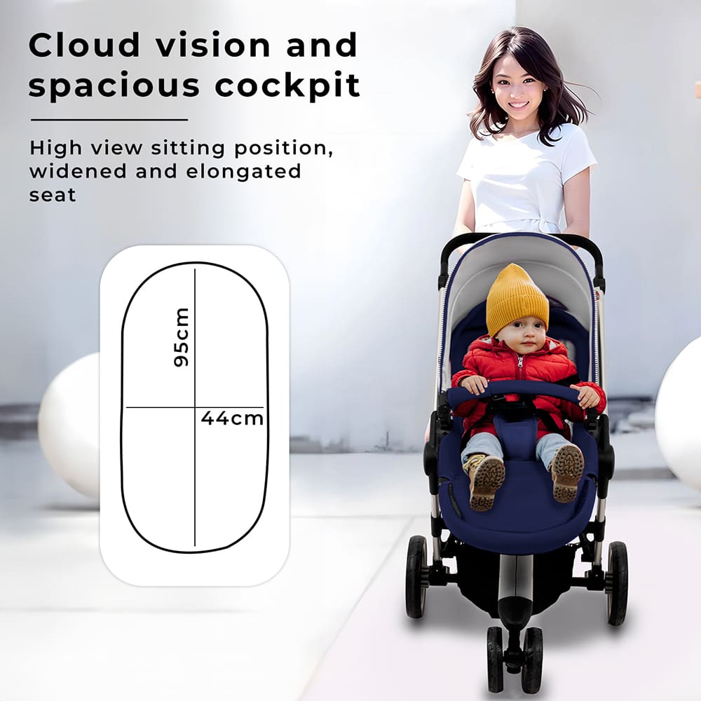Stroller and Pram with High View Seating