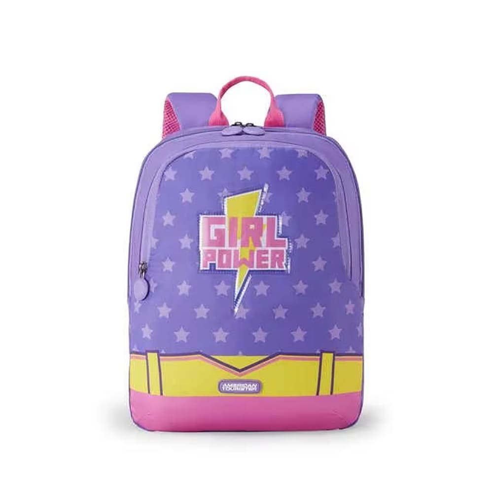American Tourister Cool kids backpack, 14Lt Children's Backpack With Polyester Fabric  - Swiddle 3.0 Power Purple