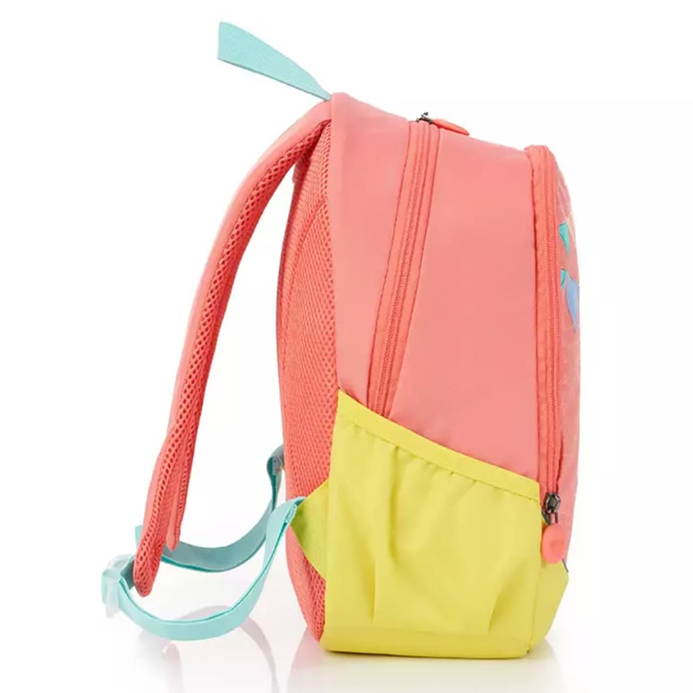 American Tourister Animal Print Kids School Bag With Polyester Fabric, 2 Organizational Pockets 15 Ltrs - Zoodle 3.0 Zebra Orange