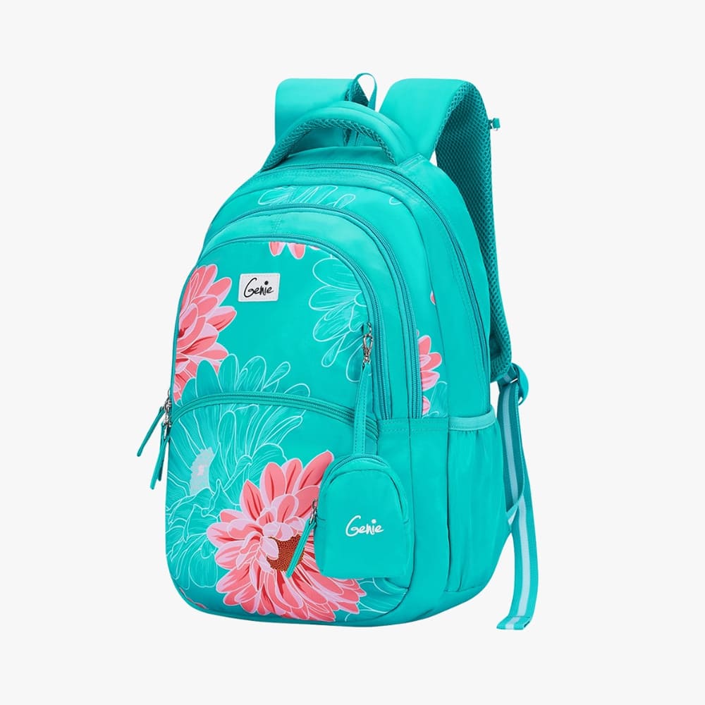 Genie Buttercup Children's School Backpack, Durable and Lightweight School Bag for Kids with Adjustable Straps - Teal