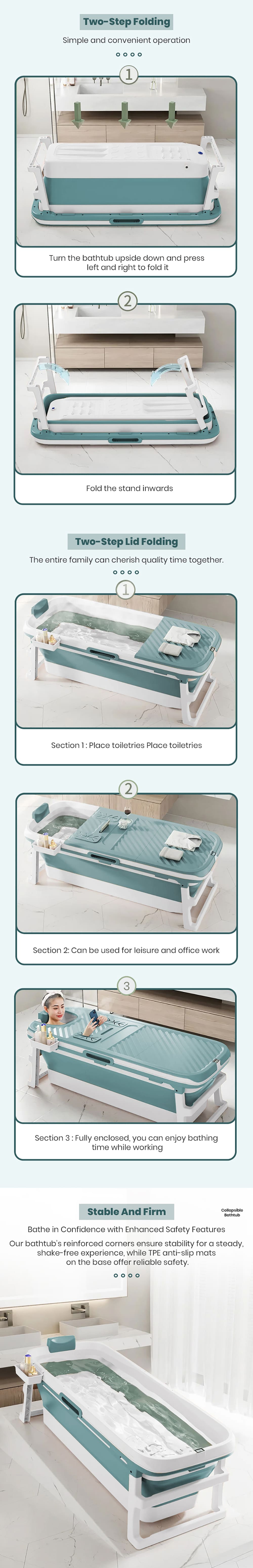 Mega Bath Tub with Steamer