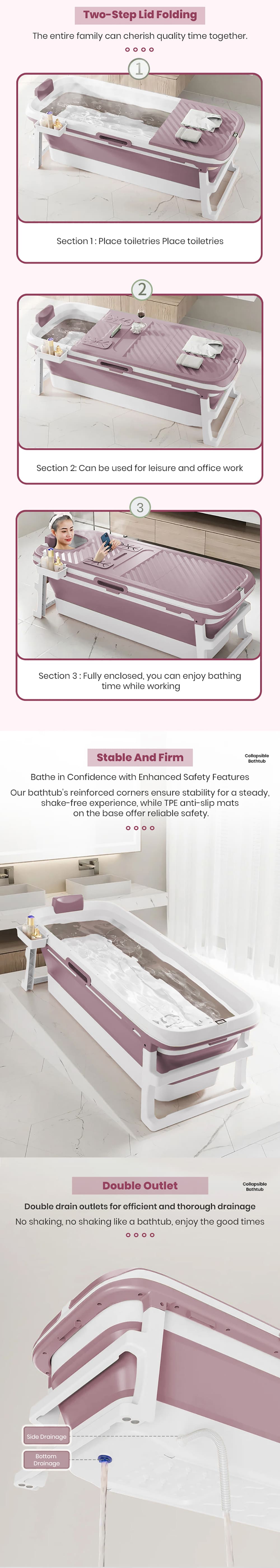 Mega Bath Tub with Steamer