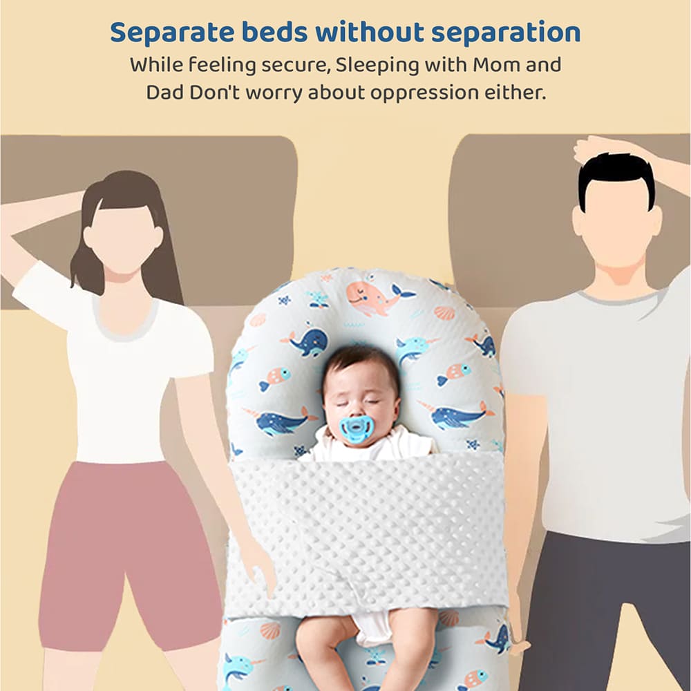 Portable and Co-Sleeping Lounger Bed for Baby