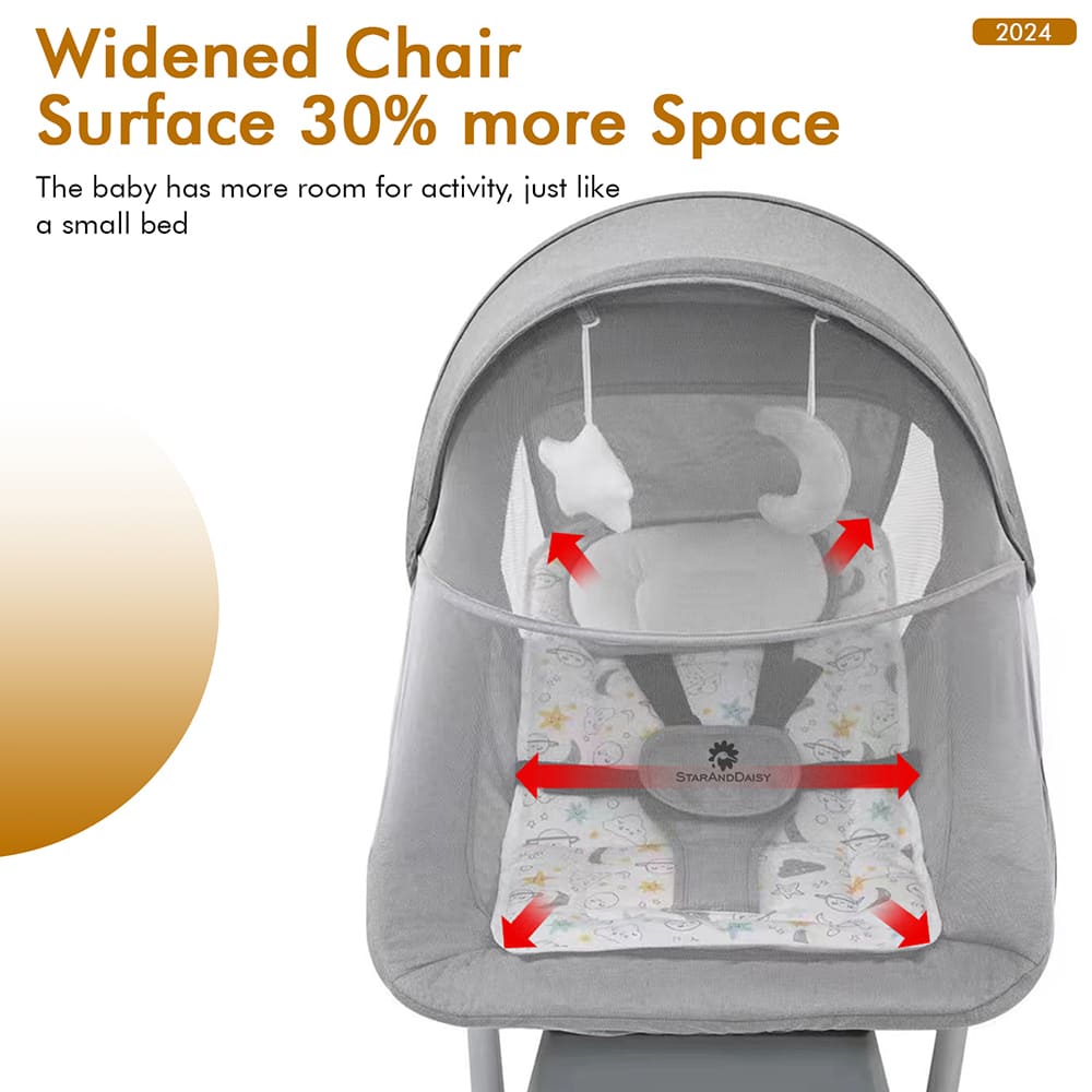 Spacious Baby Electric Swing Rocker