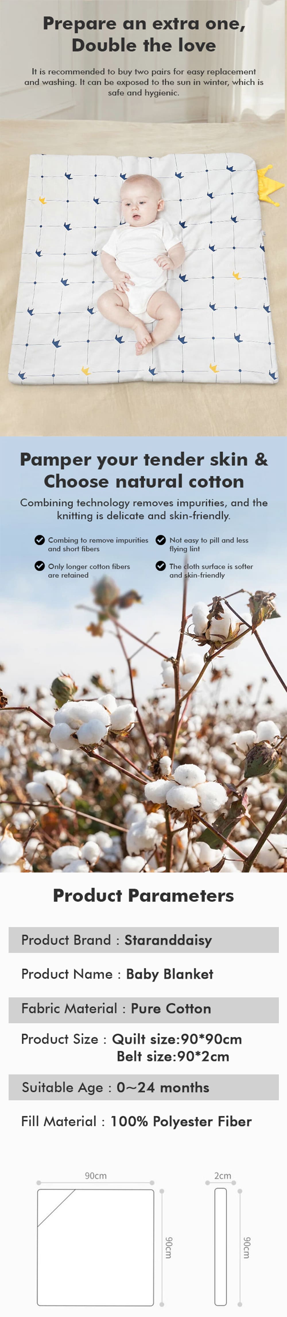 specification of baby blanket