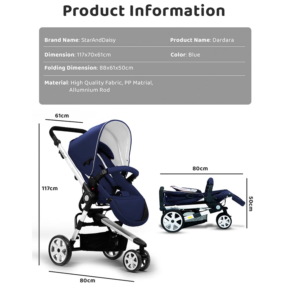 Specification of Travel Friendly Dardara Stroller