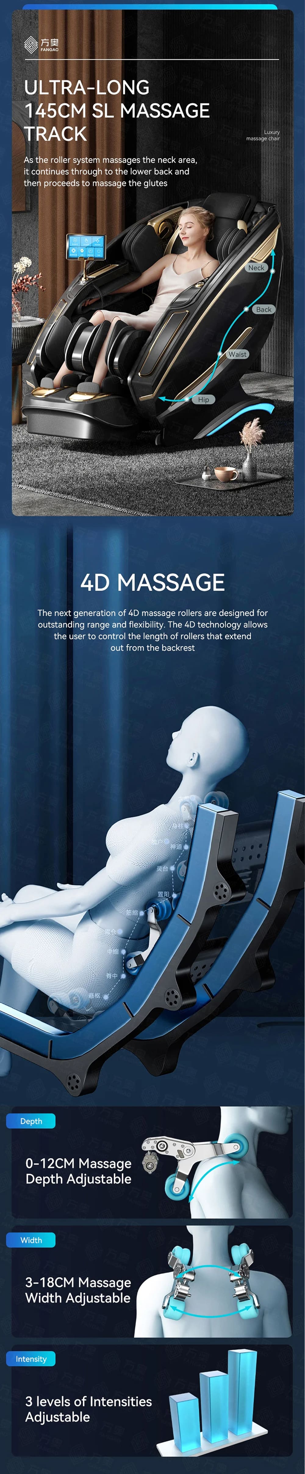 Ultra Long Massage Chair