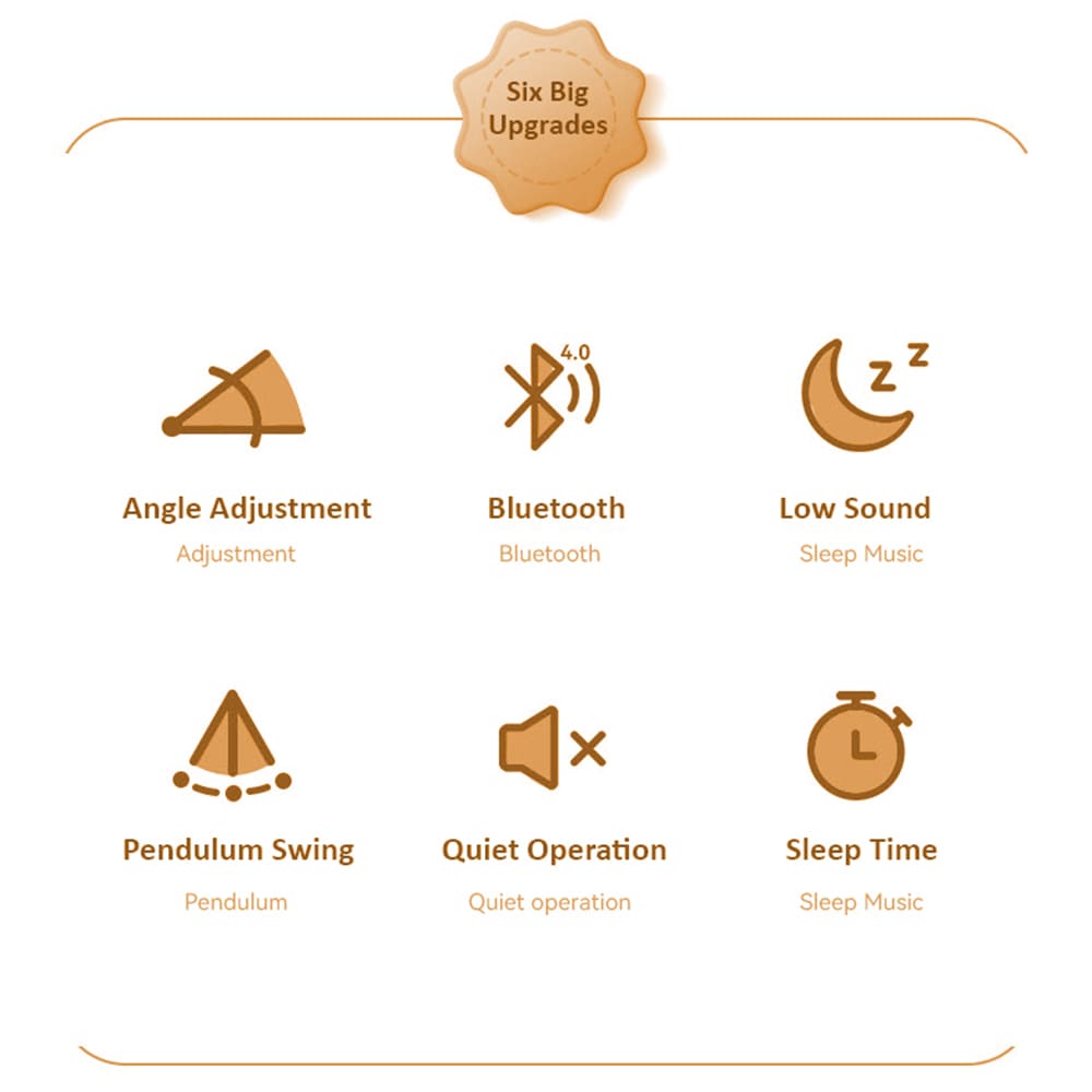 Upgraded Baby Electric Rocker Swing