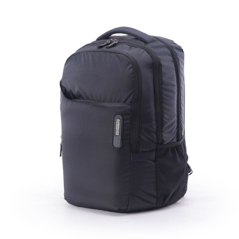 American Tourister Laptop Bags for Children with Rain Cover, 3 Full Compartments 1 Front Pocket, 30 Lt Backpacks - Tron Black