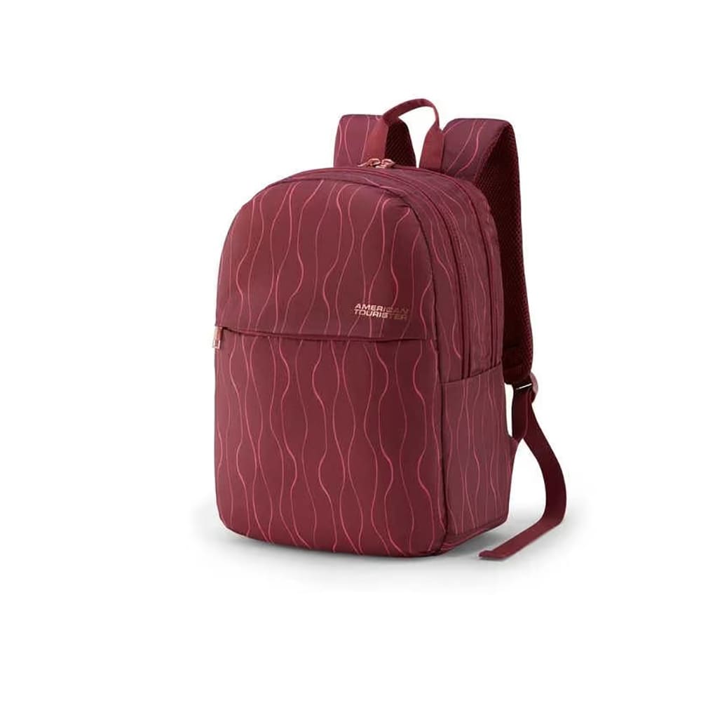 American Tourister Multi-Purpose School Bags Rider Bags with 2 Full Compartments 1 Front Pocket, 20 Ltr Backpacks - Bella 3.0 Maroon