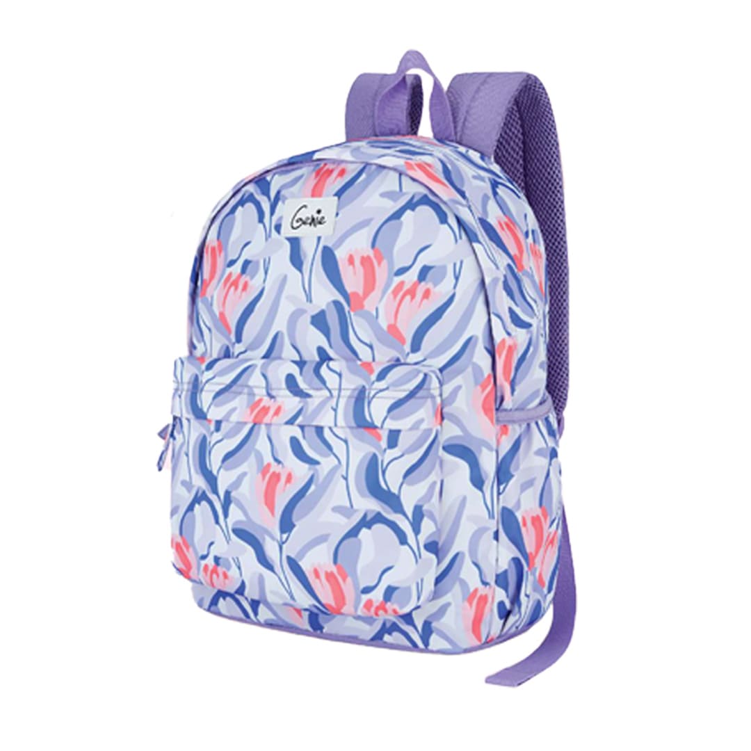 Genie Julia 18LMulticolor Backpack for Girls With Spacious Compartment, Easy Access Pockets Premium Bags for Boys & Girls - Purple