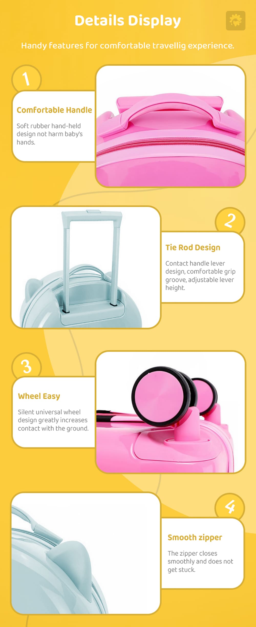 Secure-Lock Kids' Trolley Bags