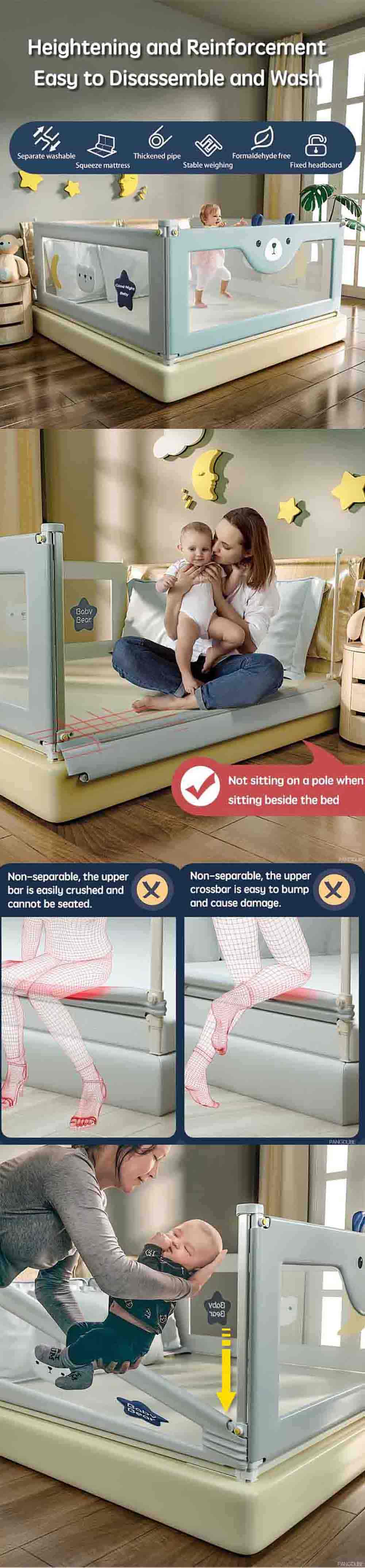 Baby Bed Guardrail