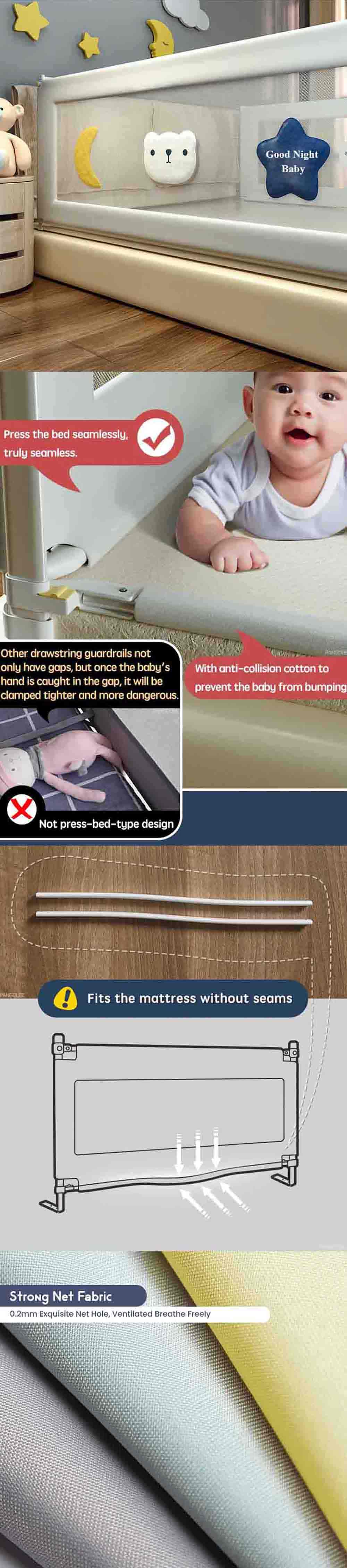 Baby Bed Side Safety Rail