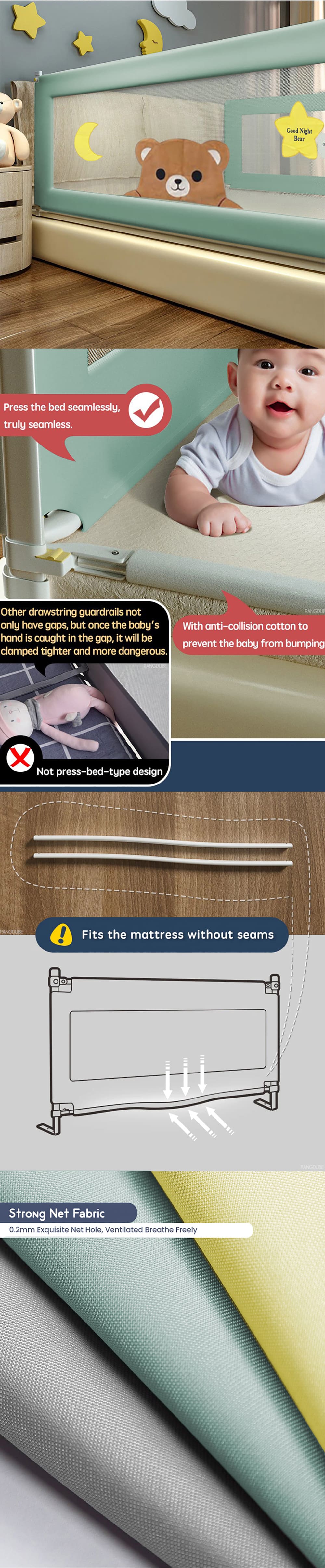 Baby Bed Side Safety Rail