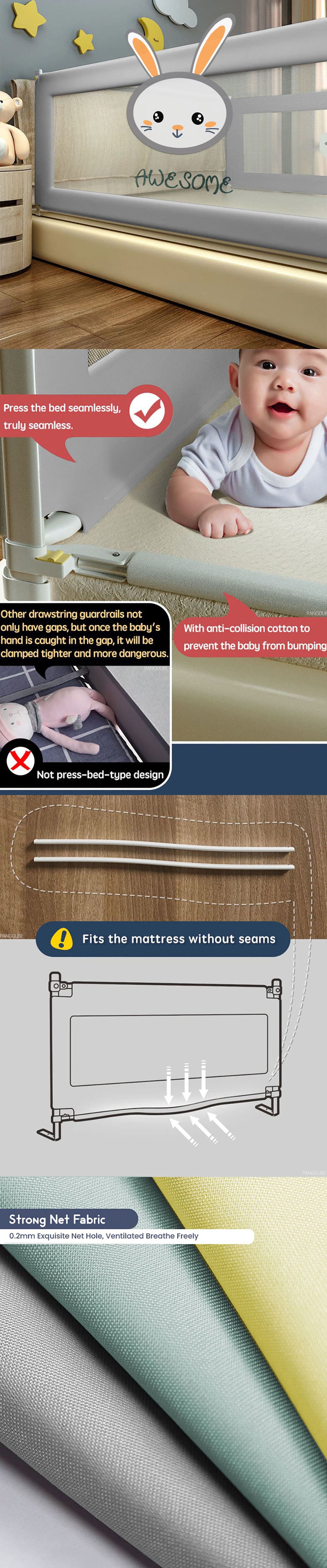 Baby Bed Side Safety Rail