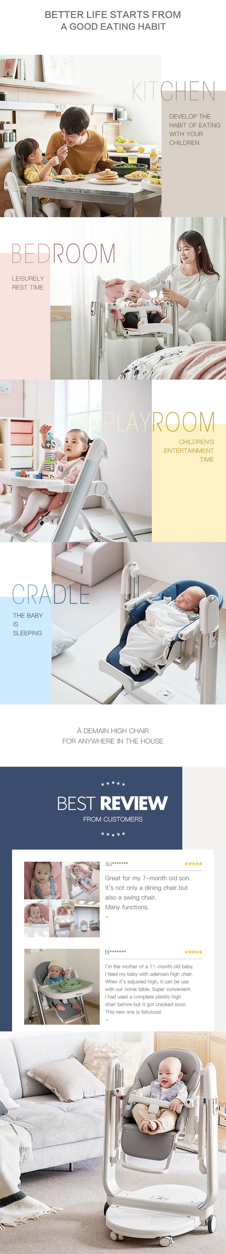 Best Baby Cot Cradle Rocker Stroller High Chair Bed Online