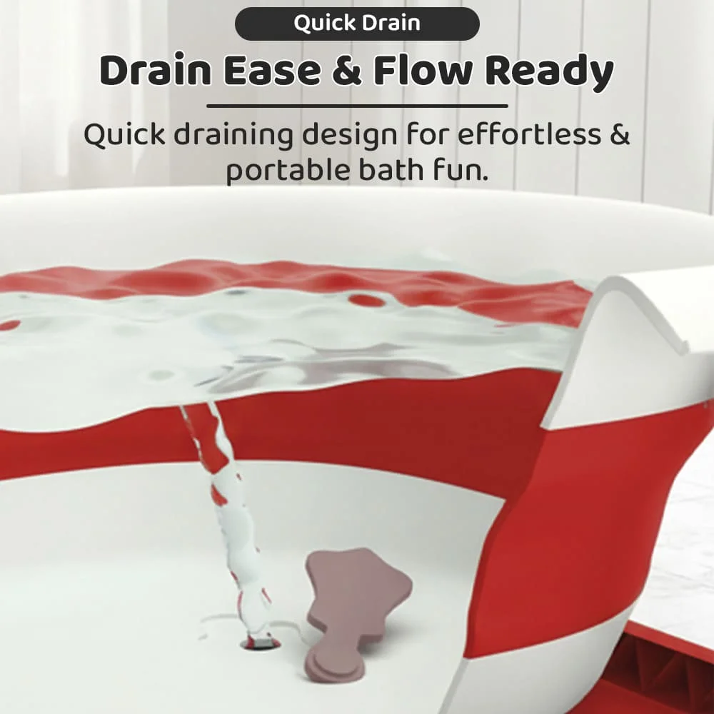 bt basic bathtub red