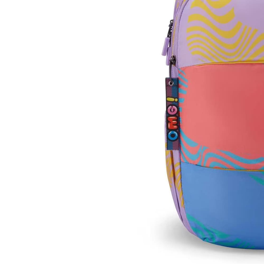 American Tourister Stylish Bags For Students with Rain Cover, 3 Compartments, 26 Ltr Backpacks - Mia 3.0 Multicolor