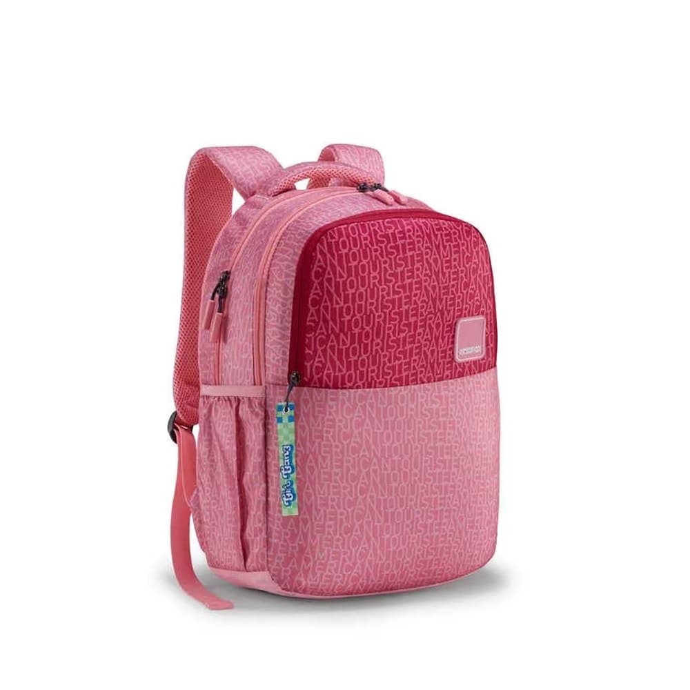 American Tourister Polyester Cute Trendy Bags For Kids with 3 Full Compartments, 26 Ltr Backpacks - Mia 3.0 Pink