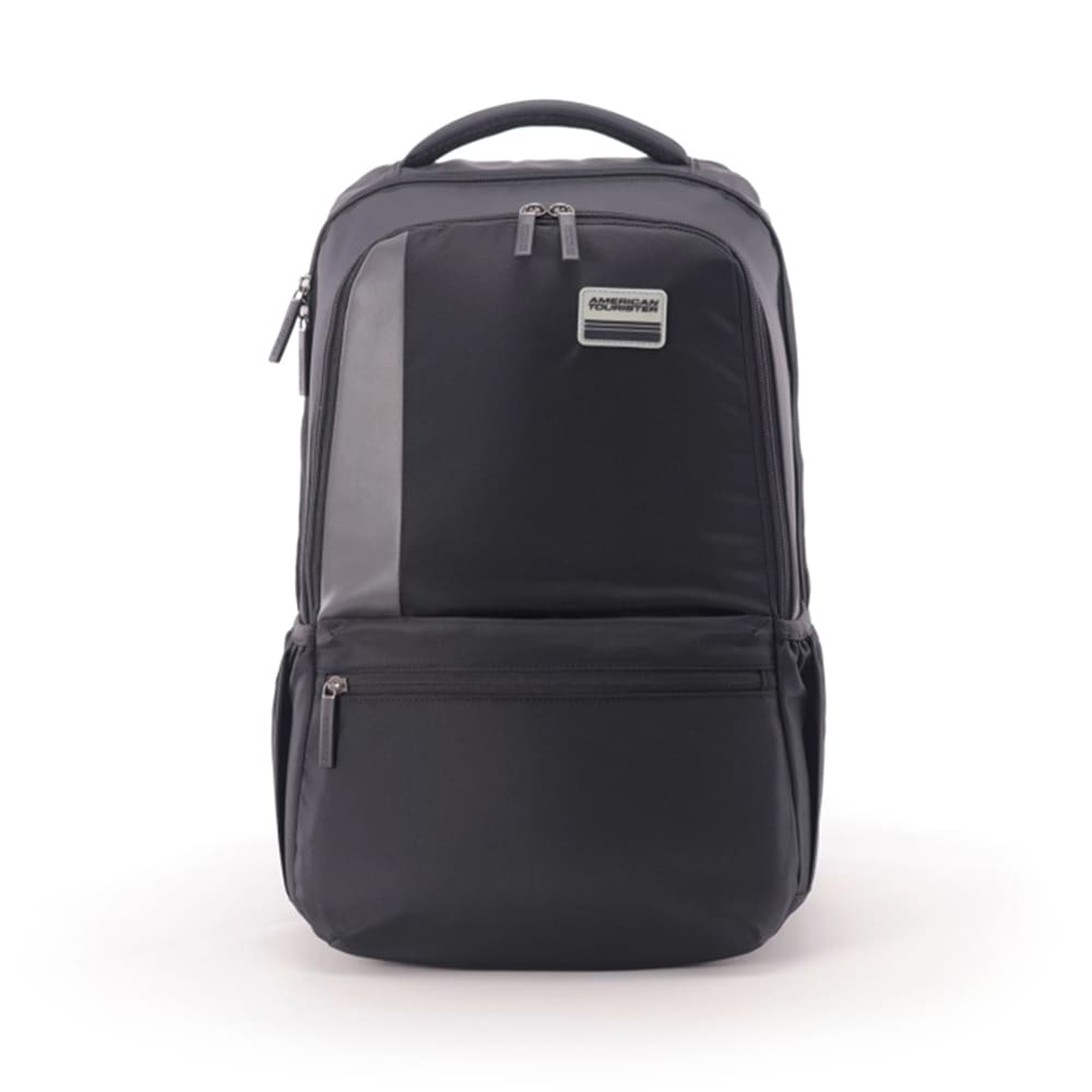 American Tourister Spacious Trendy Bags for Kids with 2 Full 1 Half Pocket, 31 Ltrs Capacity Backpacks - Slate-3.0-02-Black