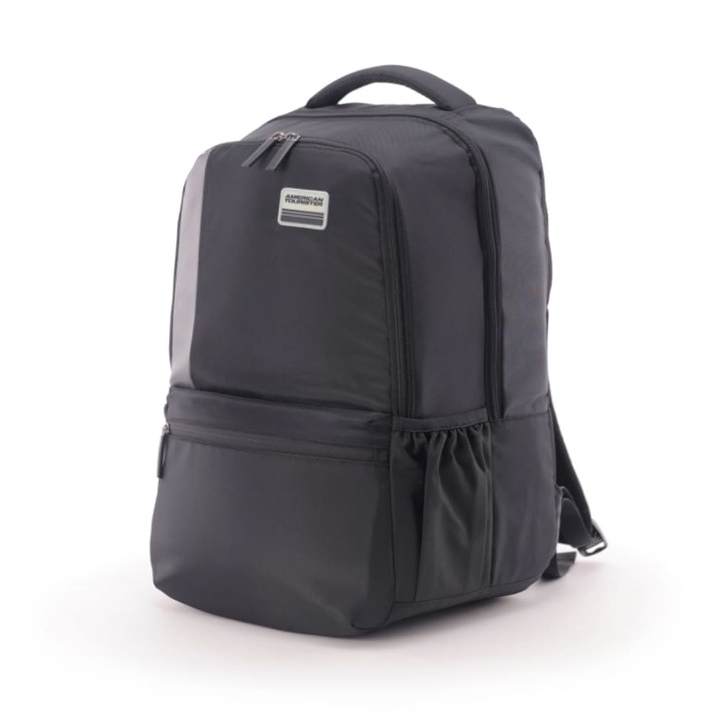 American Tourister Spacious Trendy Bags for Kids with 2 Full 1 Half Pocket, 31 Ltrs Capacity Backpacks - Slate-3.0-02-Black