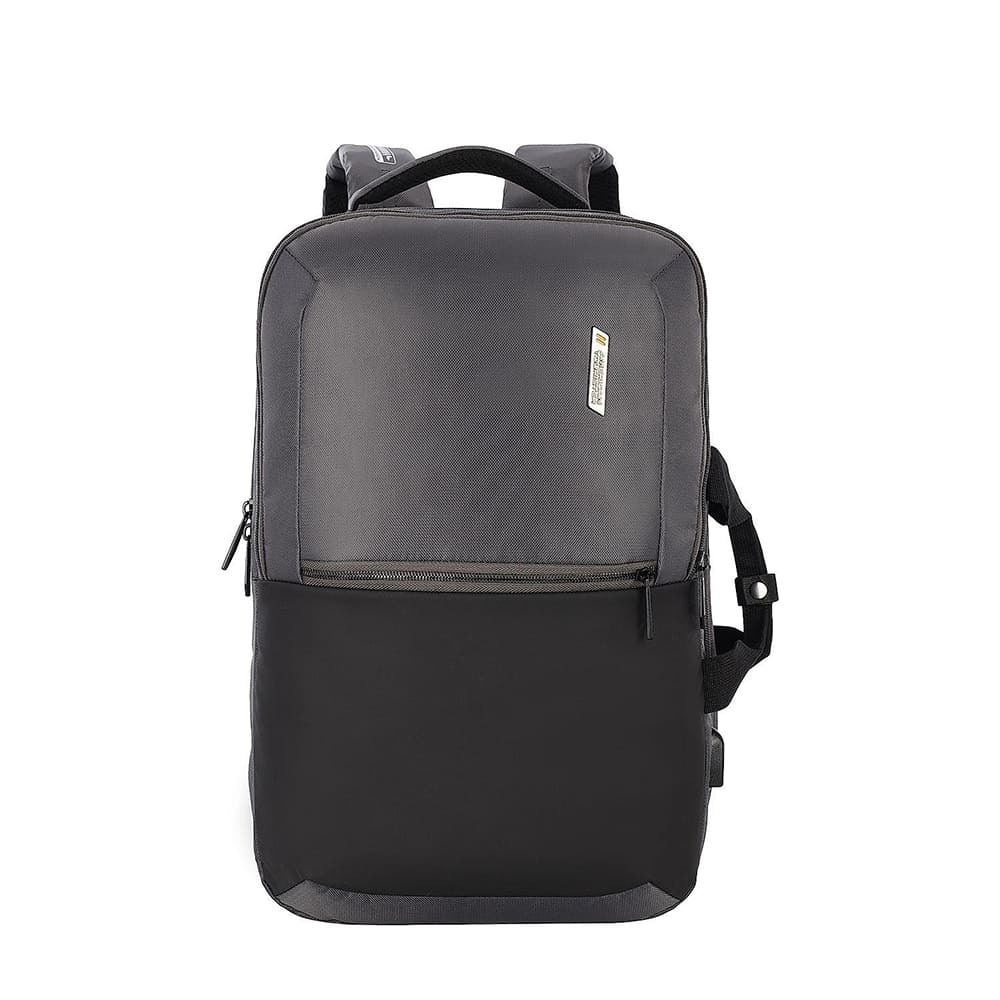 American Tourister Laptop Backpacks for Kids With Spacious, Polyester, Lockable Laptop Compartment, 34 Ltrs Bags - Segno 2-Way Grey