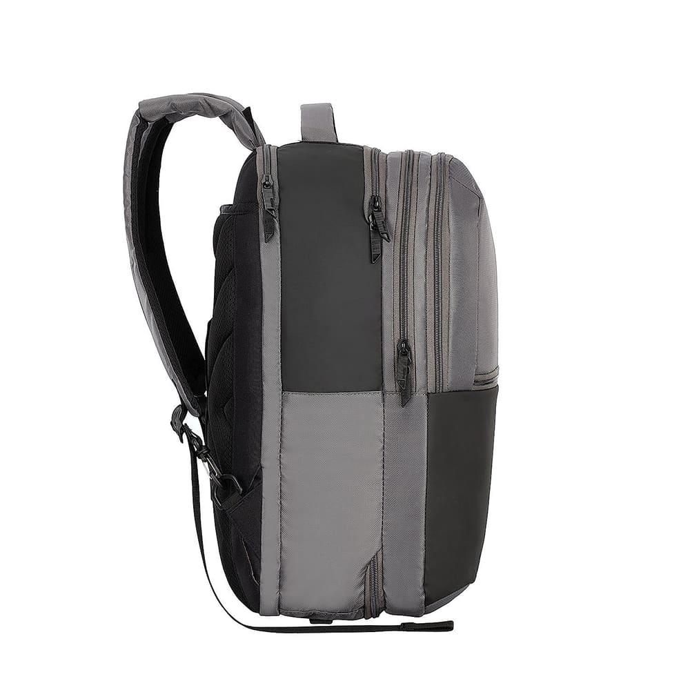 American Tourister Laptop Backpacks for Kids With Spacious, Polyester, Lockable Laptop Compartment, 34 Ltrs Bags - Segno 2-Way Grey