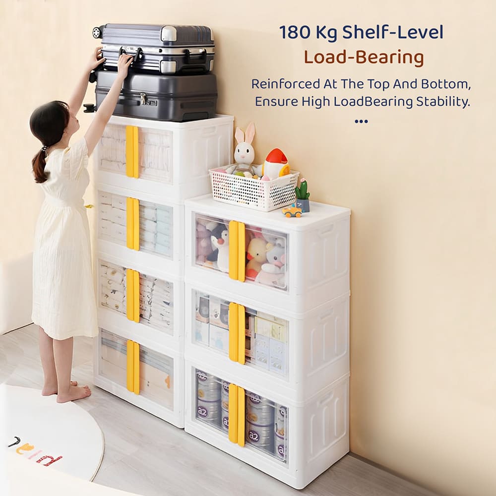 StarAndDaisy Kids Wardrobe - Storage Cabinet - Portable Almira with Drawers & Convertible Design