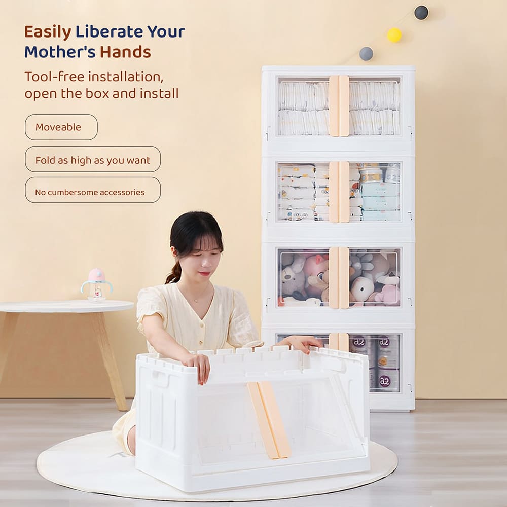 StarAndDaisy Kids Wardrobe - Storage Cabinet - Portable Almira with Drawers & Convertible Design