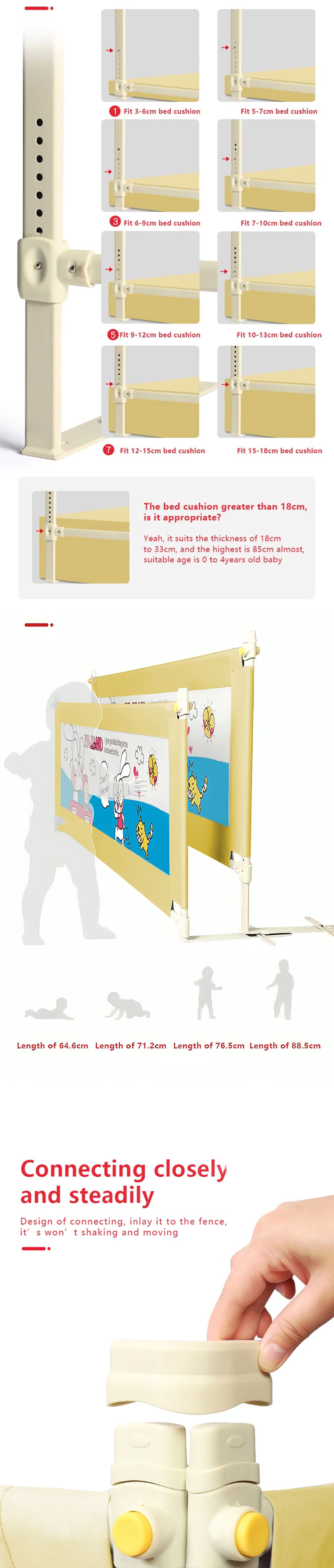 Premium Baby Bed Guardrail