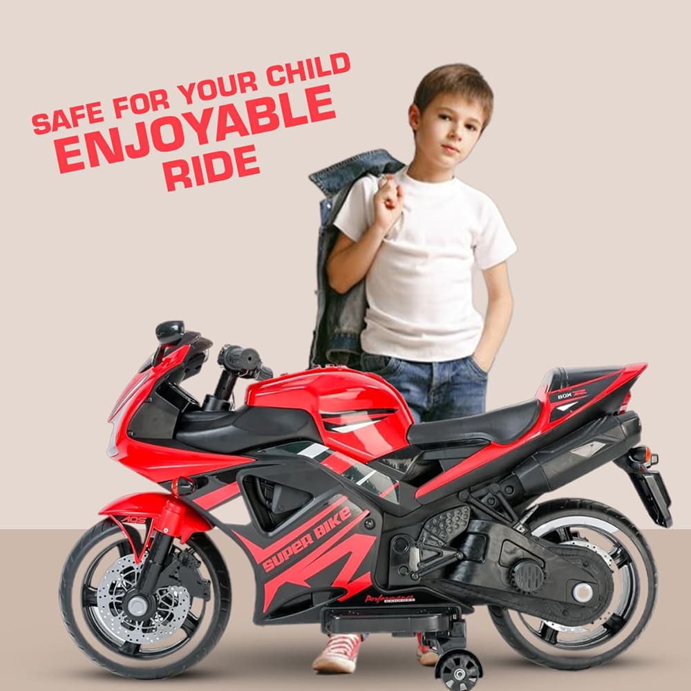 Electric Ride-on Bike with Adjustable Speed Settings